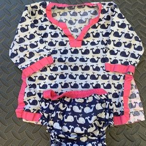 Whale Swim Cover-Up and Diaper Cover